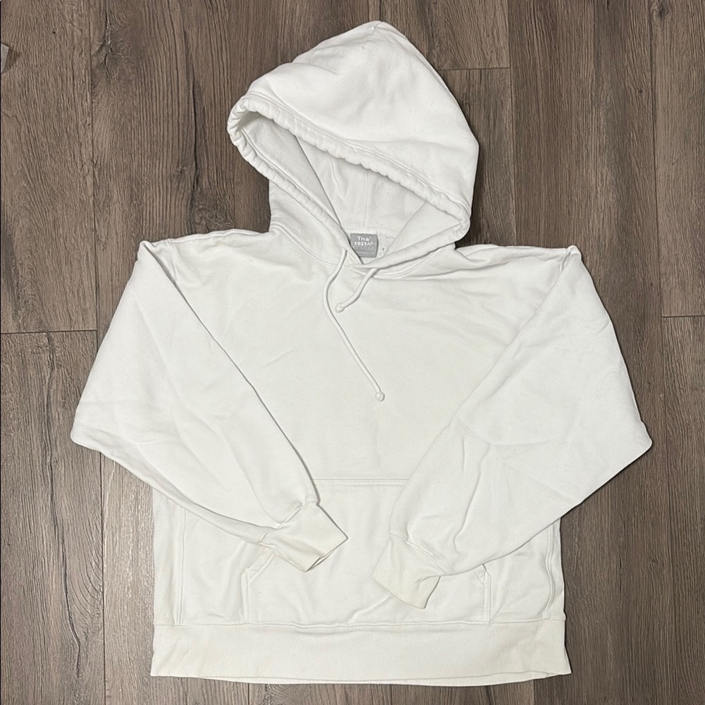 TNA White Cozyaf Boyfriend Hoodie